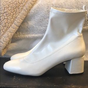 Never worn white booties
